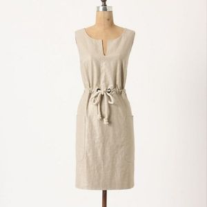 Maeve size 6 flaxen linen dress with pockets